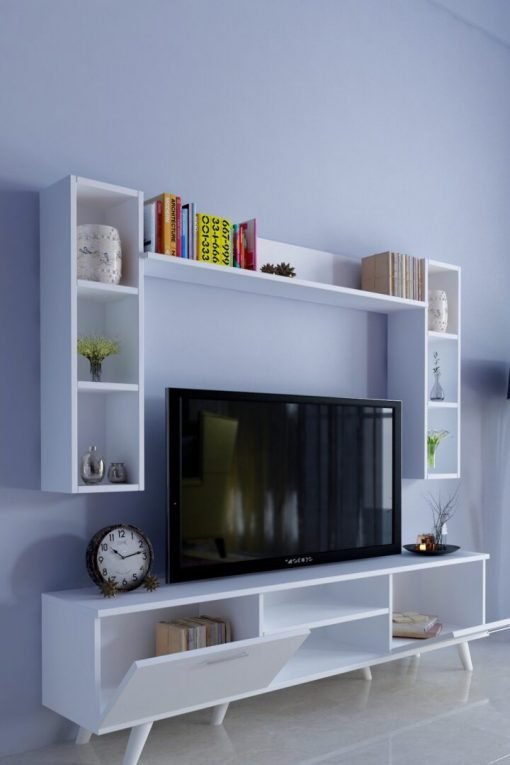 İstanbul Dolaplı Tv Ünitesi Beyaz - Görsel 4