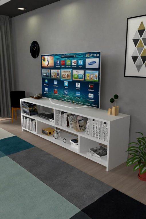 Kuzey Tv Ünitesi Beyaz - Görsel 2