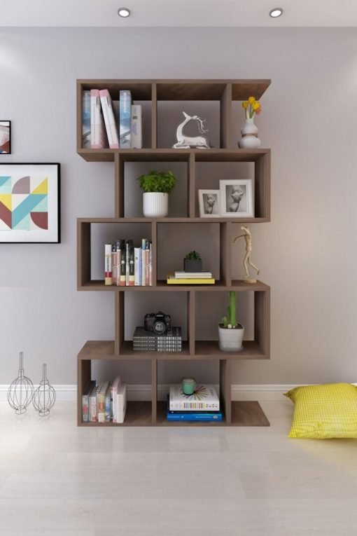 Rio Dekoratif Kitaplık Ceviz