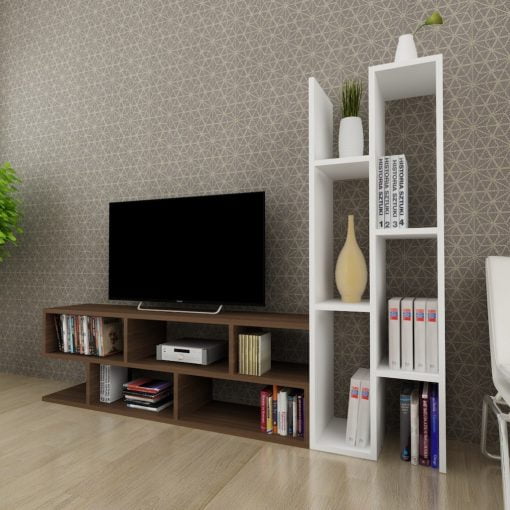Joungle Tv Ünitesi Ceviz Beyaz