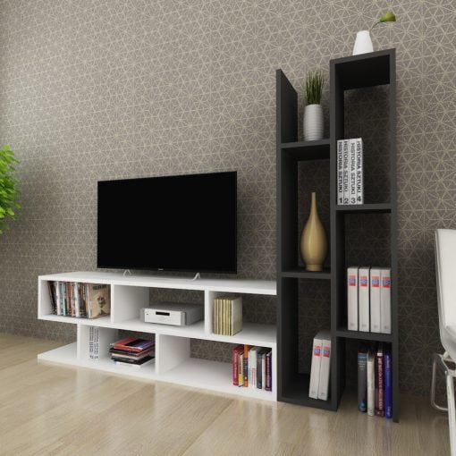 Joungle Tv Ünitesi Siyah Beyaz - Görsel 2