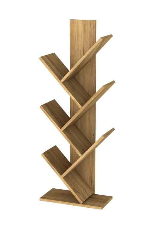 Tree Dekoratif Kitaplık Çam - Görsel 5
